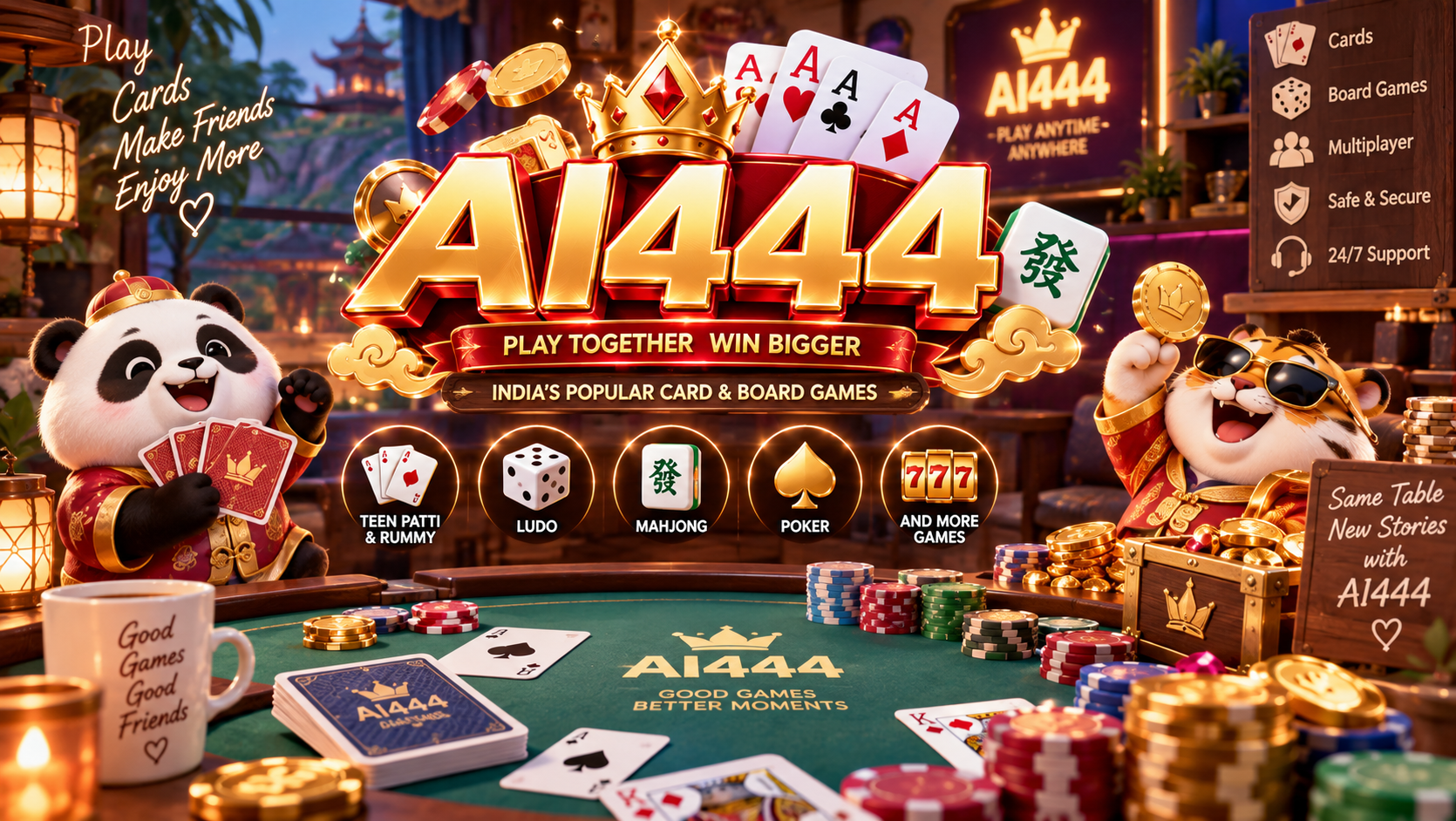 Ai444 Game homepage promotional banner placeholder
